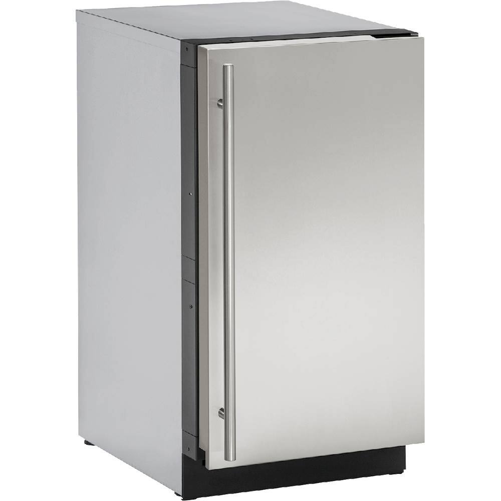 U-Line - 18" 60-Lb. Built-In Icemaker - Stainless - Front_Zoom