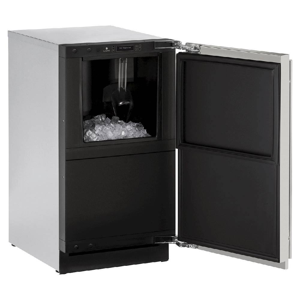 U-Line - 18" 60-Lb. Built-In Icemaker - Stainless - Alt_View_Standard_11
