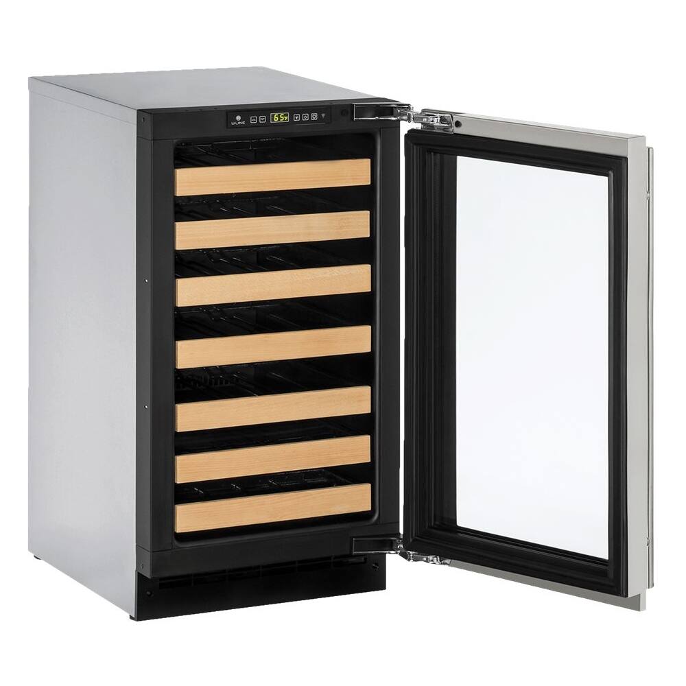 U-Line - Wine Captain 31-Bottle Built-In Wine Cooler - Stainless - Alt_View_Standard_11