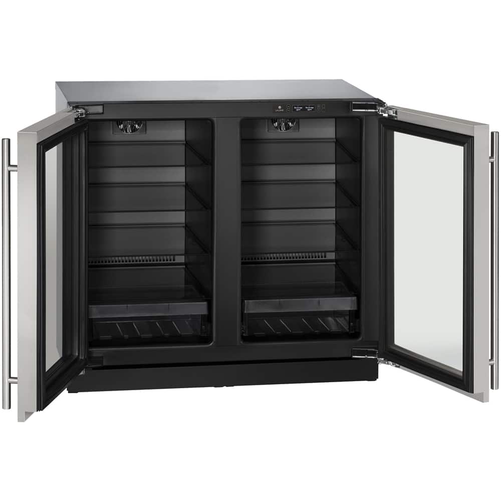 U-Line - Modular 3000 Series 6.9 Cu. Ft. Built-In Compact Refrigerator - Stainless steel - Alt_View_Standard_12