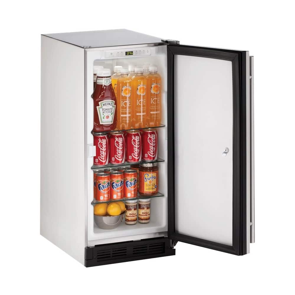 U-Line - Outdoor Series 2.9 Cu. Ft. Compact Refrigerator - Stainless solid - Alt_View_Standard_11