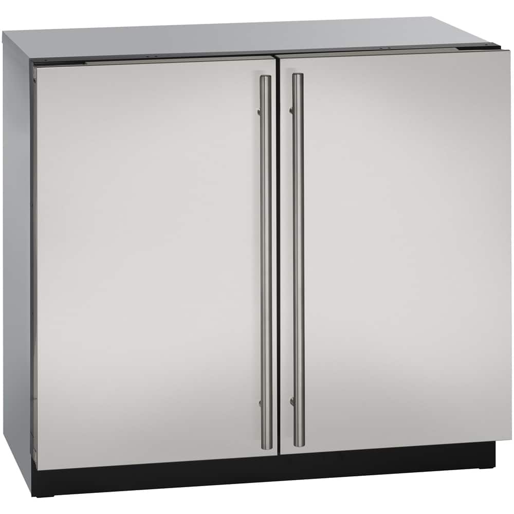 U-Line - Modular 3000 Series 6.9 Cu. Ft. Built-In Compact Refrigerator - Stainless steel - Angle_Standard