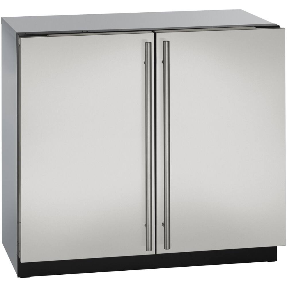 U-Line - Modular 3000 Series 6.9 Cu. Ft. Built-In Compact Refrigerator - Stainless steel - Angle_Zoom