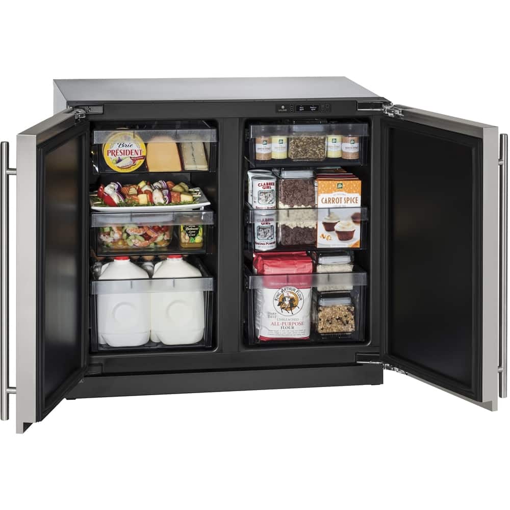 U-Line - Modular 3000 Series 6.9 Cu. Ft. Built-In Compact Refrigerator - Stainless steel - Alt_View_Standard_11