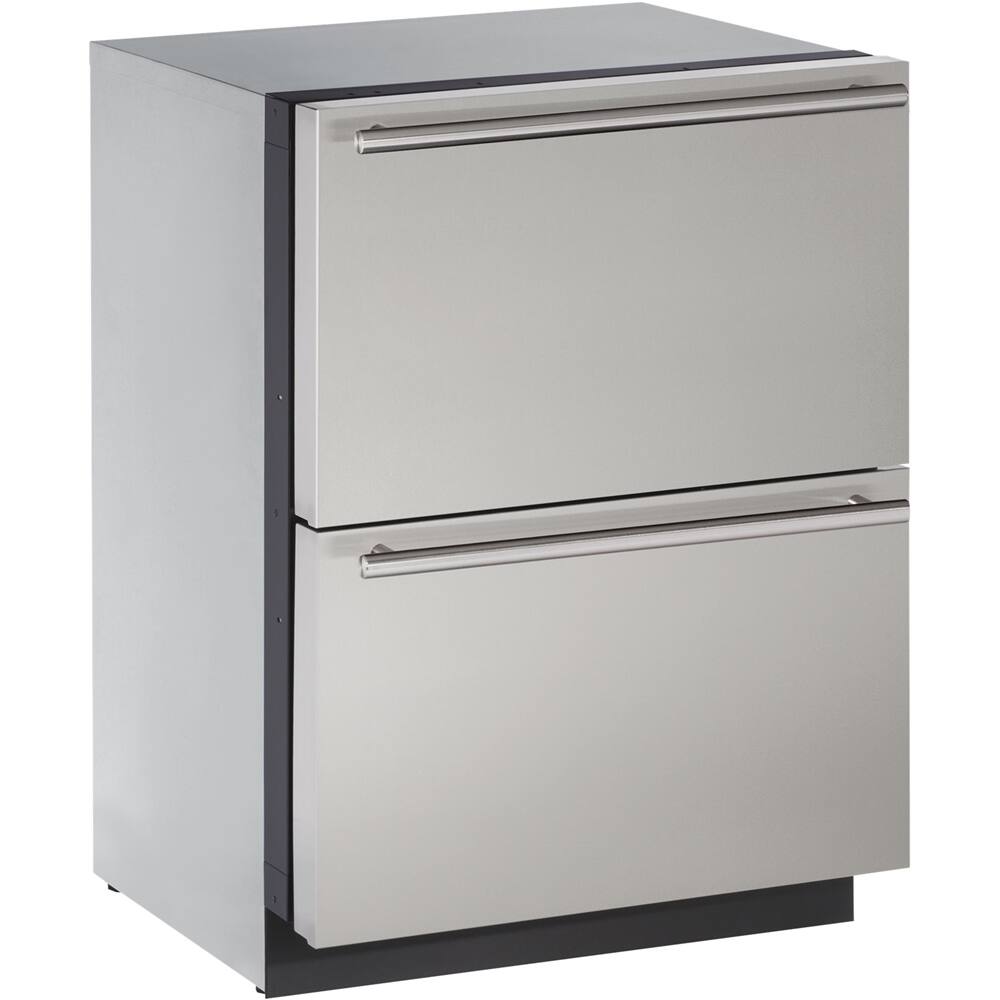U-Line - Modular 3000 Series 4.5 Cu. Ft. Built-In Compact Refrigerator - Stainless steel - Angle_Zoom