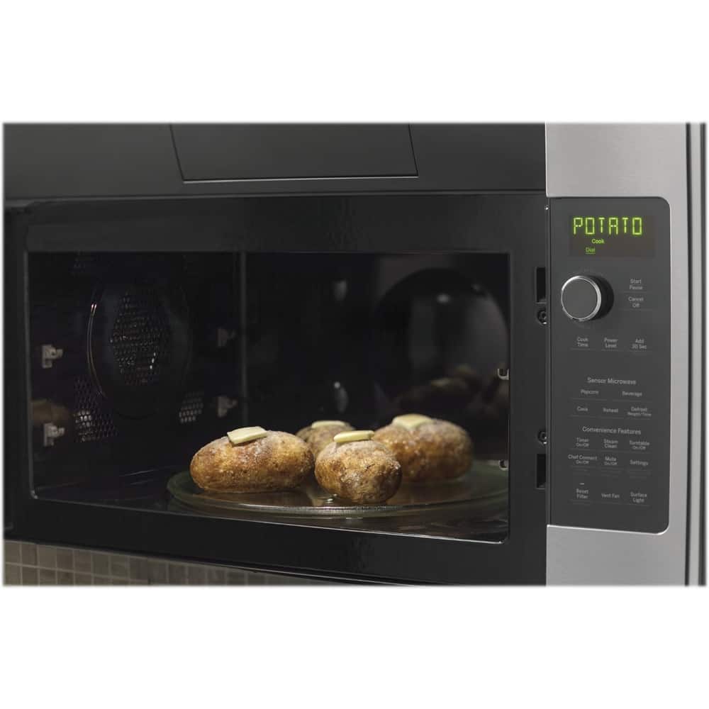 GE - Profile™ Series 2.1 cu. ft. Sensor Over-the-Range Microwave - Stainless steel - Alt_View_Standard_13