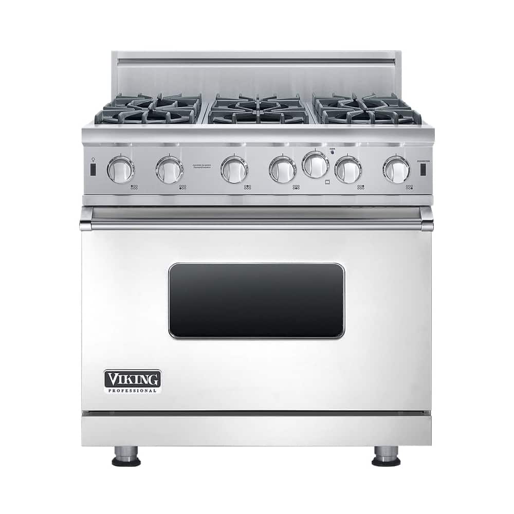 Viking - 5.1 Cu. Ft. Freestanding Gas Convection Range - Stainless steel - Front_Zoom