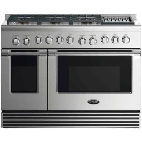 DCS - 7.7 Cu. Ft. Freestanding Double Oven Gas Convection Range - Stainless steel - Front_Standard