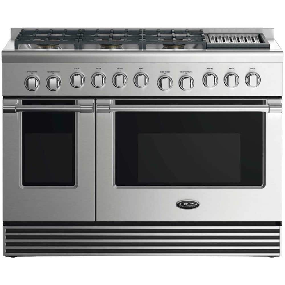 DCS - 7.7 Cu. Ft. Freestanding Double Oven Gas Convection Range - Stainless steel - Front_Zoom