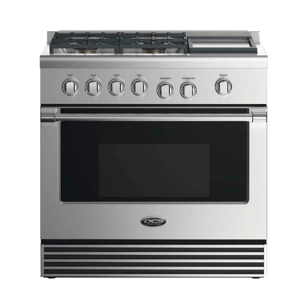 DCS - 5.3 Cu. Ft. Freestanding Gas Convection Range - Stainless steel - Front_Zoom