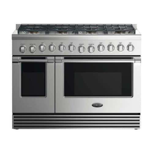 DCS - Self-Cleaning Freestanding Double Oven Gas Convection Range - Stainless steel - Front_Standard