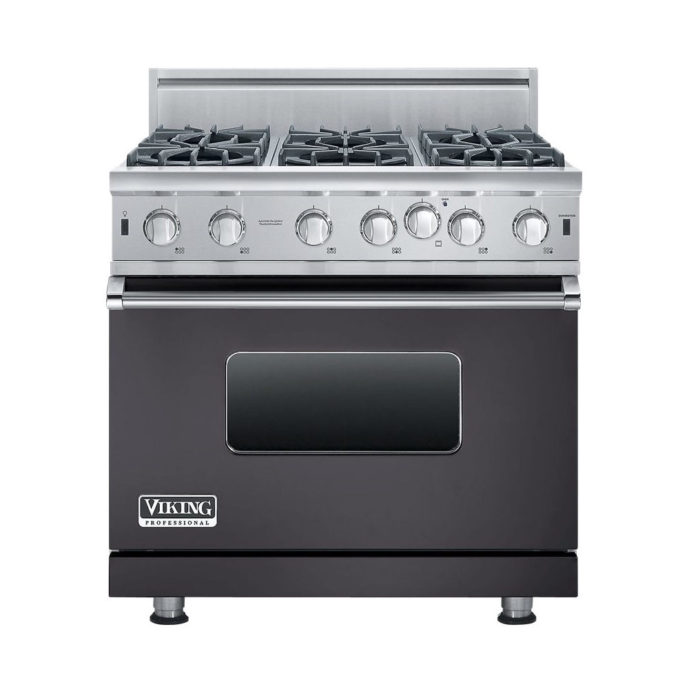 Viking 5.1 Cu. Ft. Freestanding Gas Convection Range Graphite gray