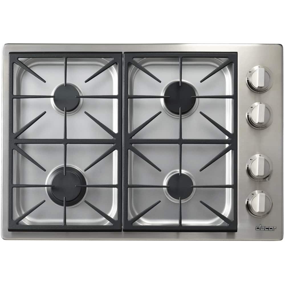Dacor - Discovery 30" Gas Cooktop - Stainless steel - Angle_Standard
