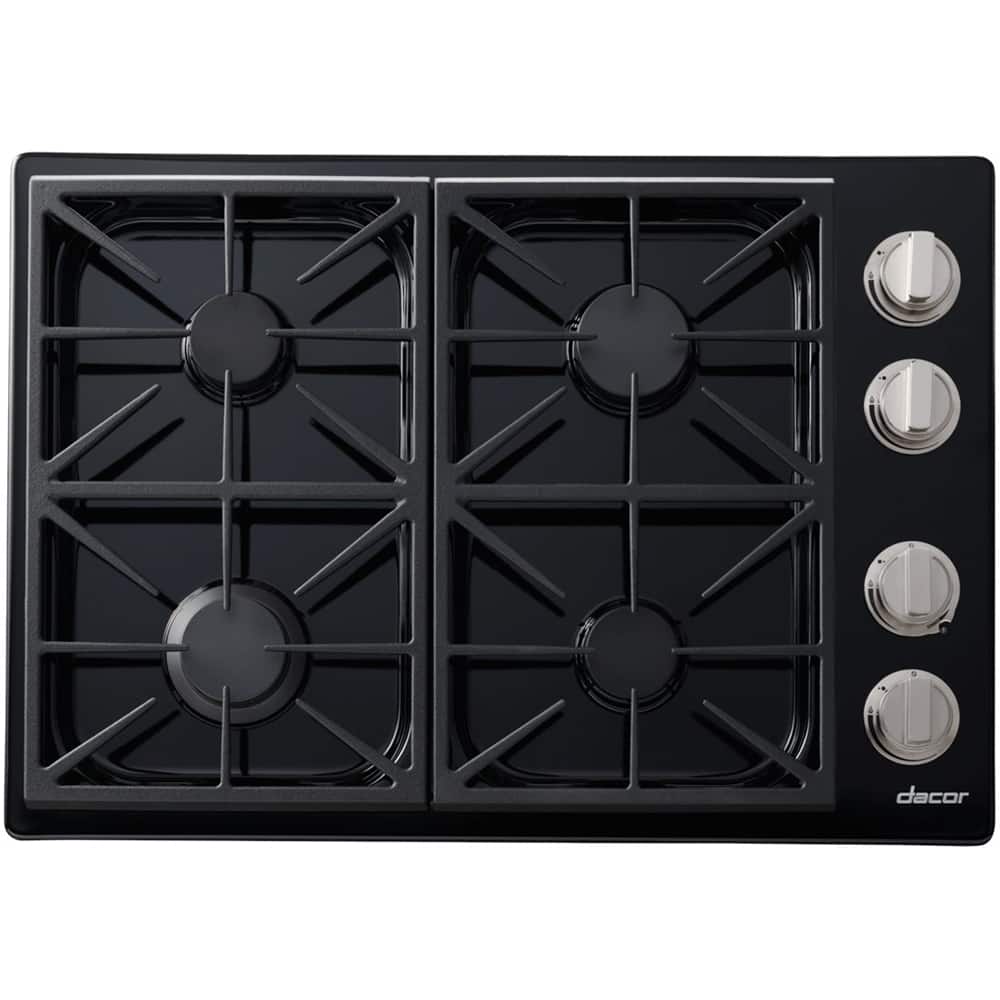 Dacor - Discovery 30" Gas Cooktop - Black - Angle_Zoom