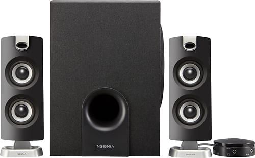 Insignia™ - 2.1 Bluetooth Speaker System (3-Piece) - Black