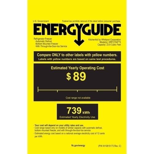 KitchenAid 23.8 Cu. Ft. French Door CounterDepth Refrigerator