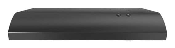 Whirlpool - 36" Convertible Range Hood - Black - Front_Standard