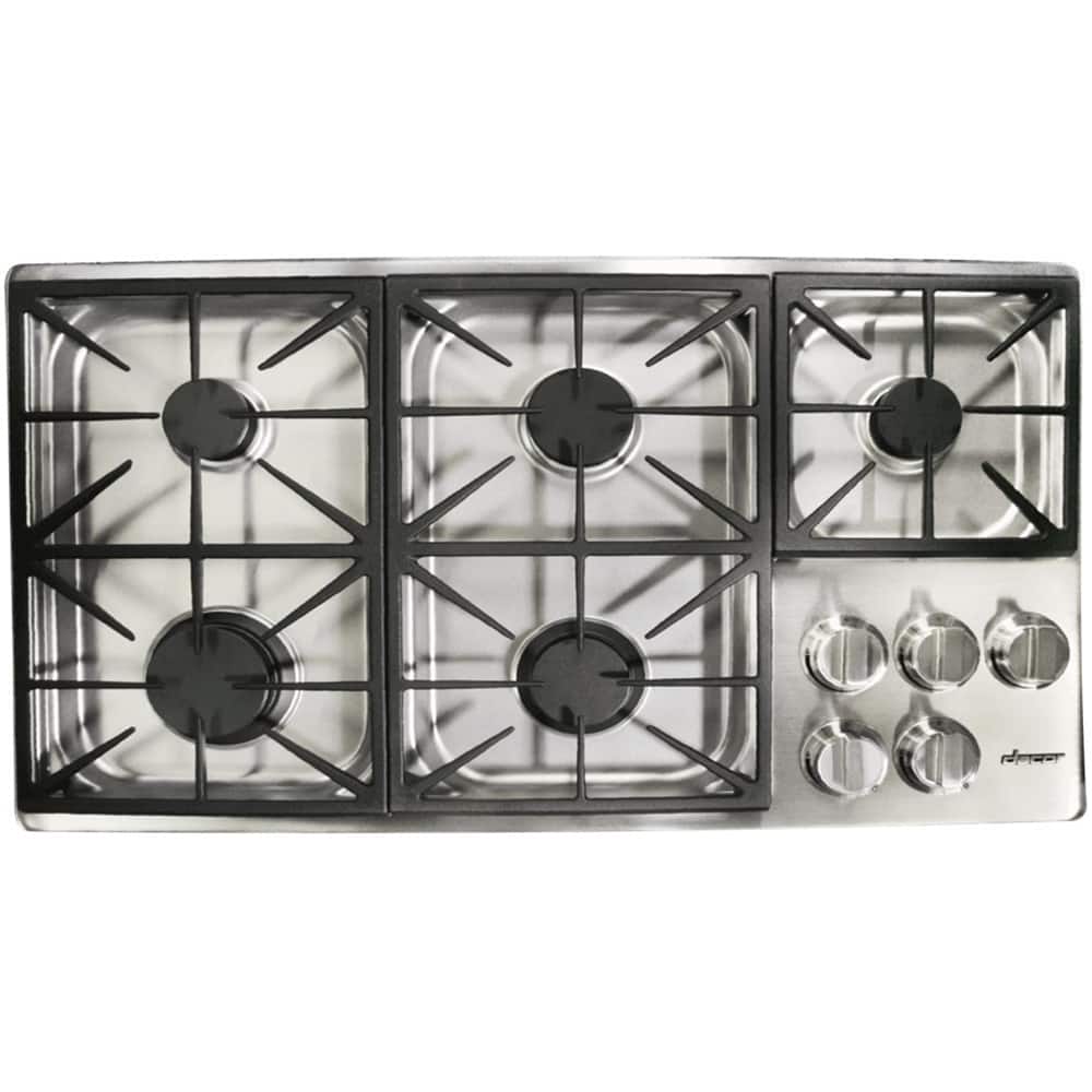Dacor - Discovery 36" Gas Cooktop - Stainless steel - Angle_Zoom
