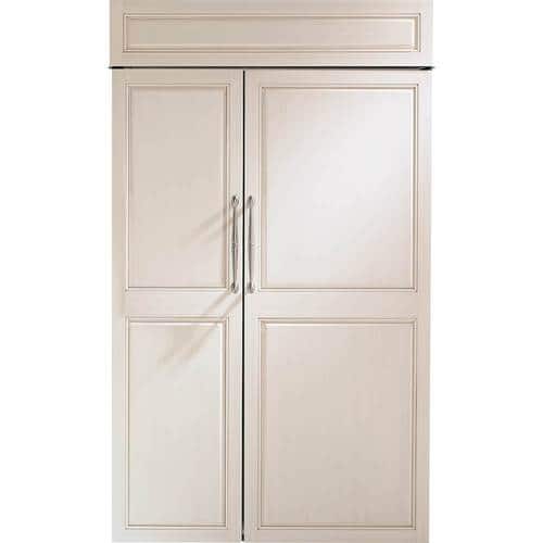 Monogram - 29.9 Cu. Ft. Side-by-Side Built-In Refrigerator - White - Front_Standard