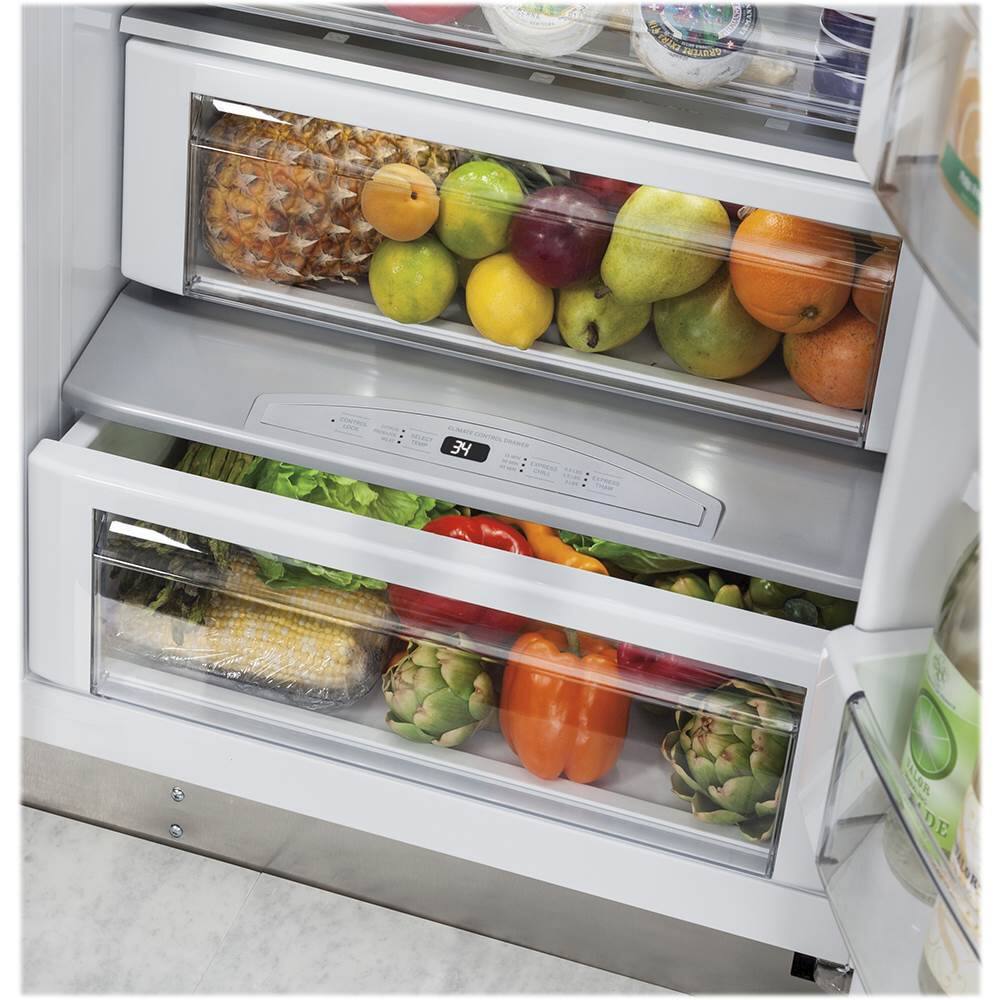 Monogram - 29.9 Cu. Ft. Side-by-Side Built-In Refrigerator - White - Alt_View_Standard_16