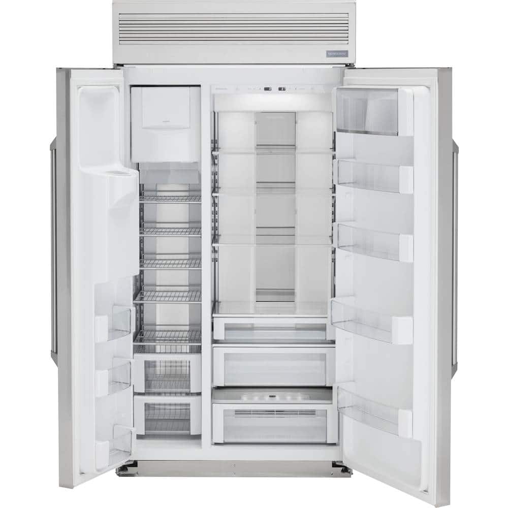 Monogram - 25.5 Cu. Ft. Side-by-Side Built-In Refrigerator - Stainless steel - Alt_View_Standard_11