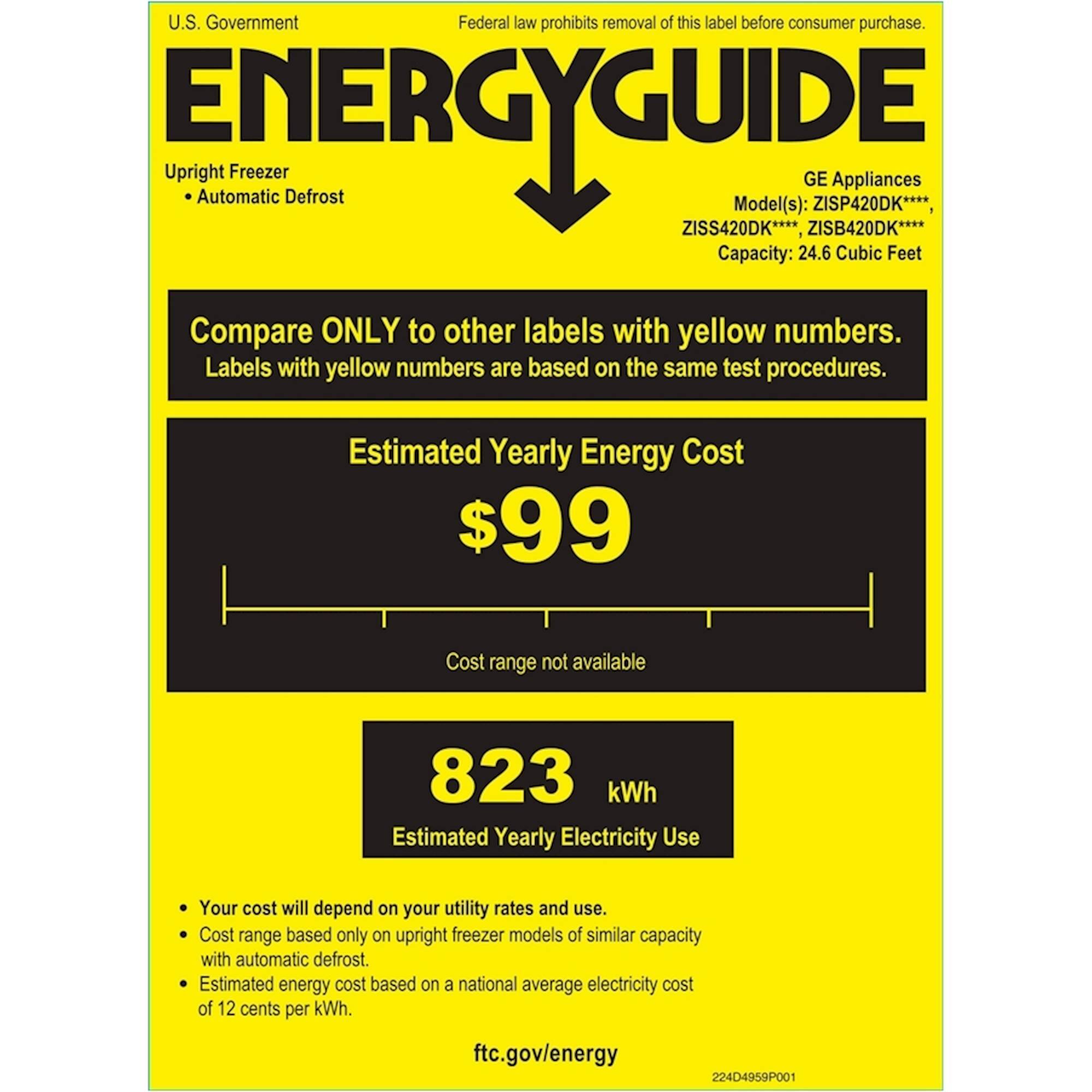 Monogram - 25.5 Cu. Ft. Side-by-Side Built-In Refrigerator - Custom Panel Ready - Energy_Guide