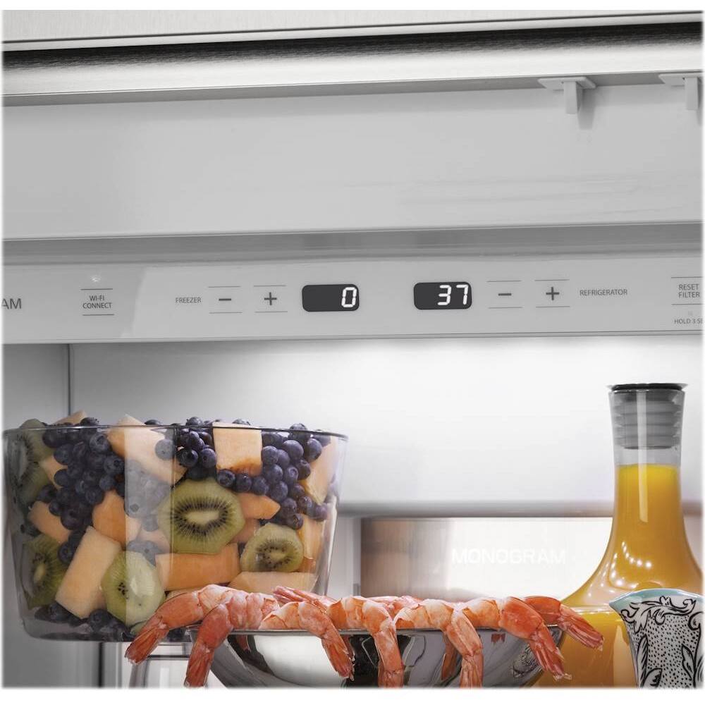 Monogram - 25.5 Cu. Ft. Side-by-Side Built-In Refrigerator - Custom Panel Ready - Alt_View_Standard_11