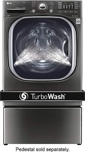 LG - 4.5 Cu. Ft. 14-Cycle Front-Loading Washer - Black stainless steel - Alt_View_Standard_13