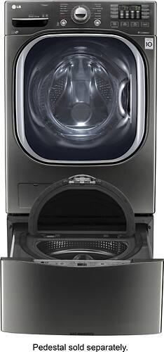 LG - 4.5 Cu. Ft. 14-Cycle Front-Loading Washer - Black stainless steel - Alt_View_Standard_14