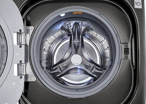 LG - 4.5 Cu. Ft. 14-Cycle Front-Loading Washer - Black stainless steel - Alt_View_Standard_4