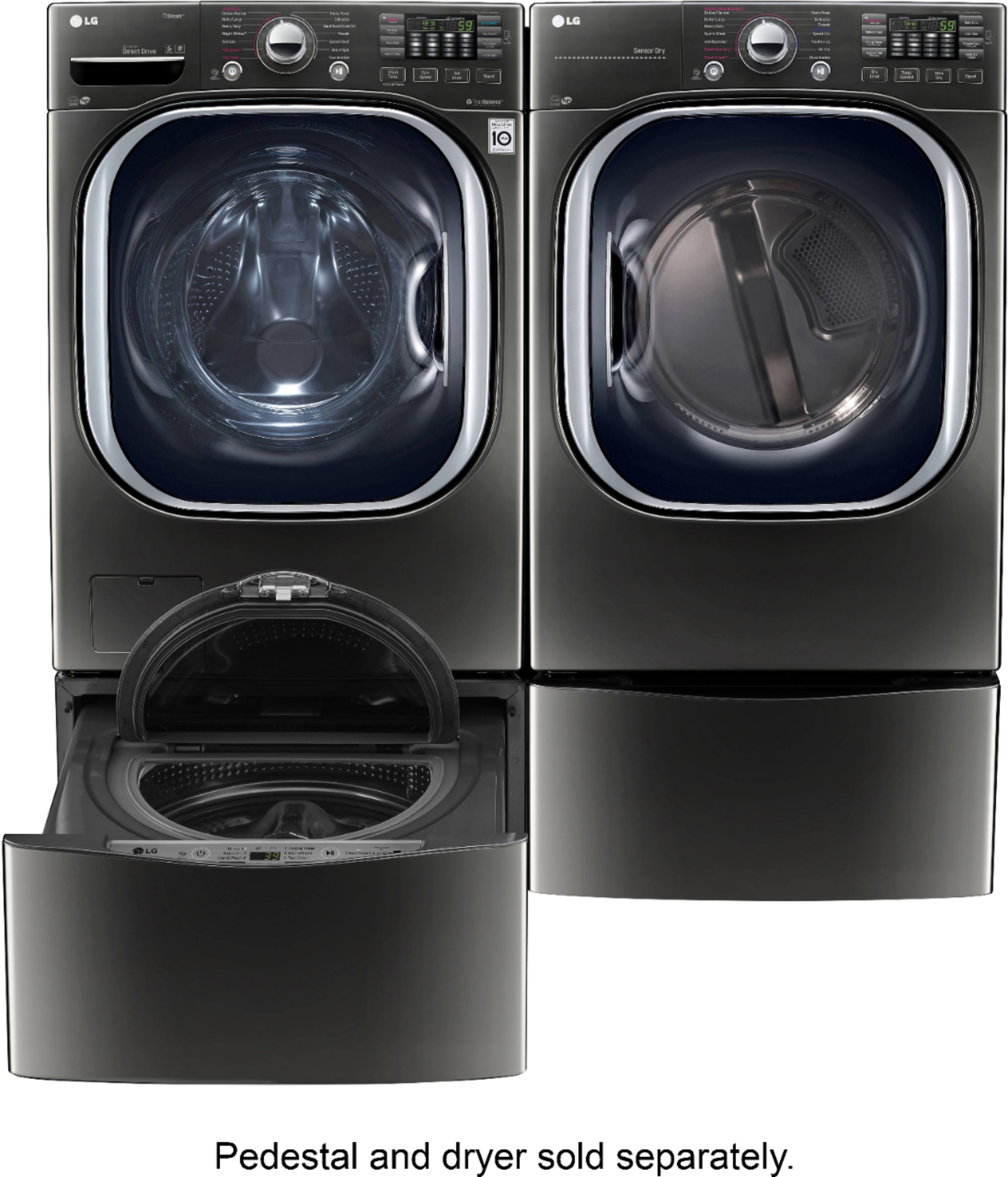 LG - 4.5 Cu. Ft. 14-Cycle Front-Loading Washer - Black stainless steel - Alt_View_Standard_6