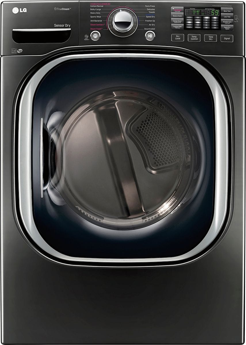 LG 7.4 Cu. Ft. 14Cycle Electric Dryer with Steam Black stainless