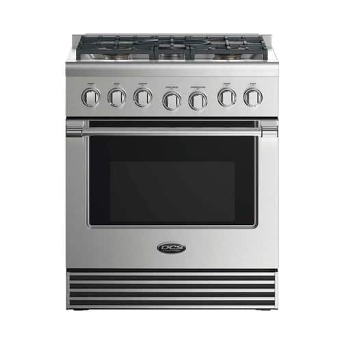 DCS - 4 Cu. Ft. Self-Cleaning Freestanding Dual Fuel Convection Range - Stainless steel - Front_Standard