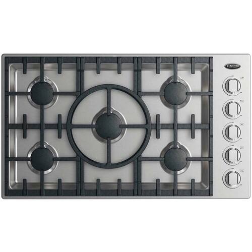 DCS - 36" Gas Cooktop - Stainless steel - Angle_Standard