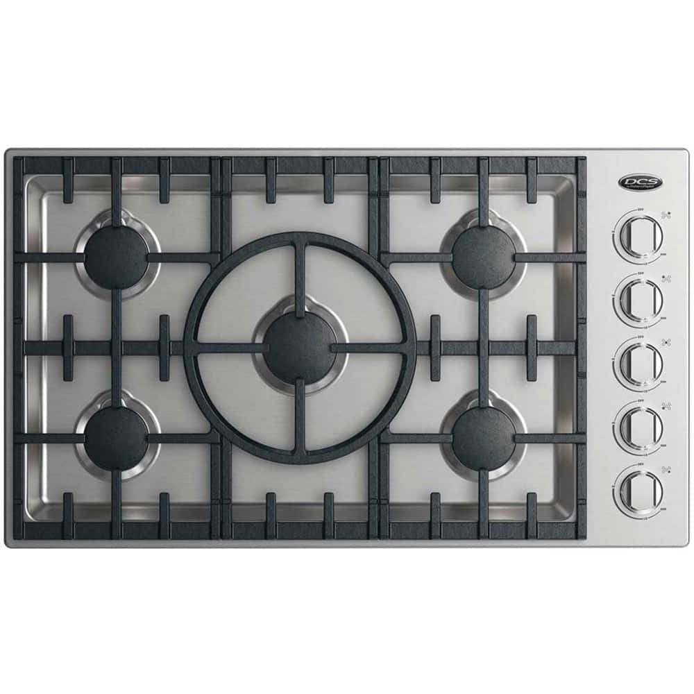DCS - 36" Gas Cooktop - Stainless steel - Angle_Zoom