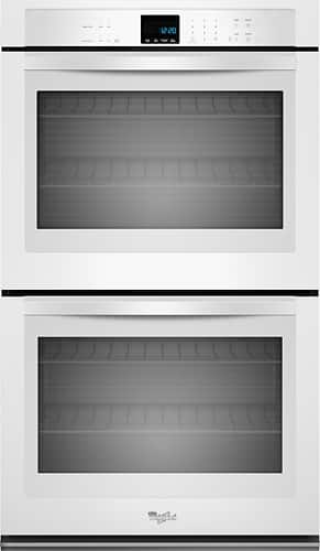 Whirlpool - 27" Built-In Double Electric Wall Oven - White - Front_Standard