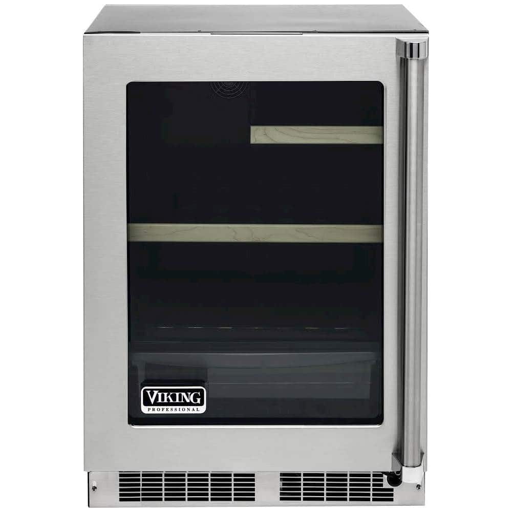 Viking - Professional 5 Series 20-Bottle Wine Cooler - Stainless steel - Front_Standard