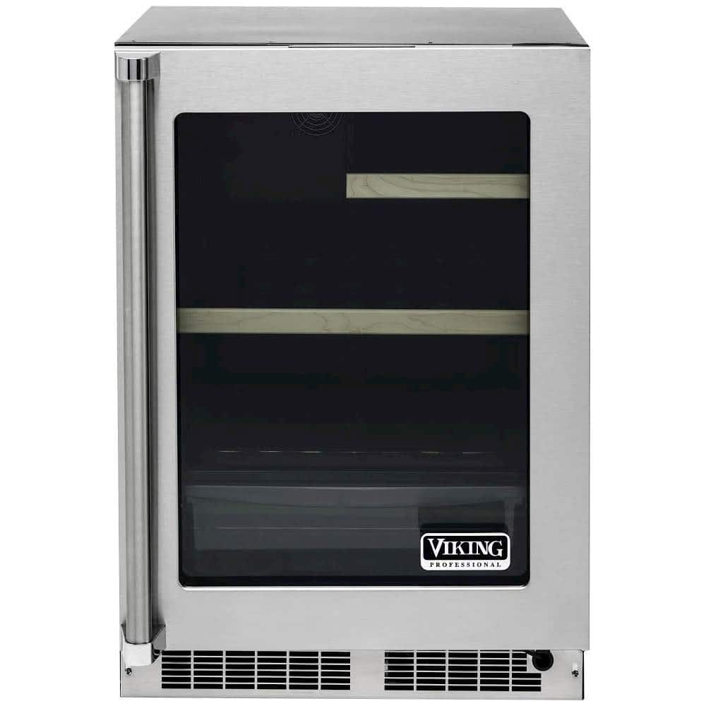 Viking - Professional 5 Series 20-Bottle Wine Cooler - Stainless steel - Front_Standard