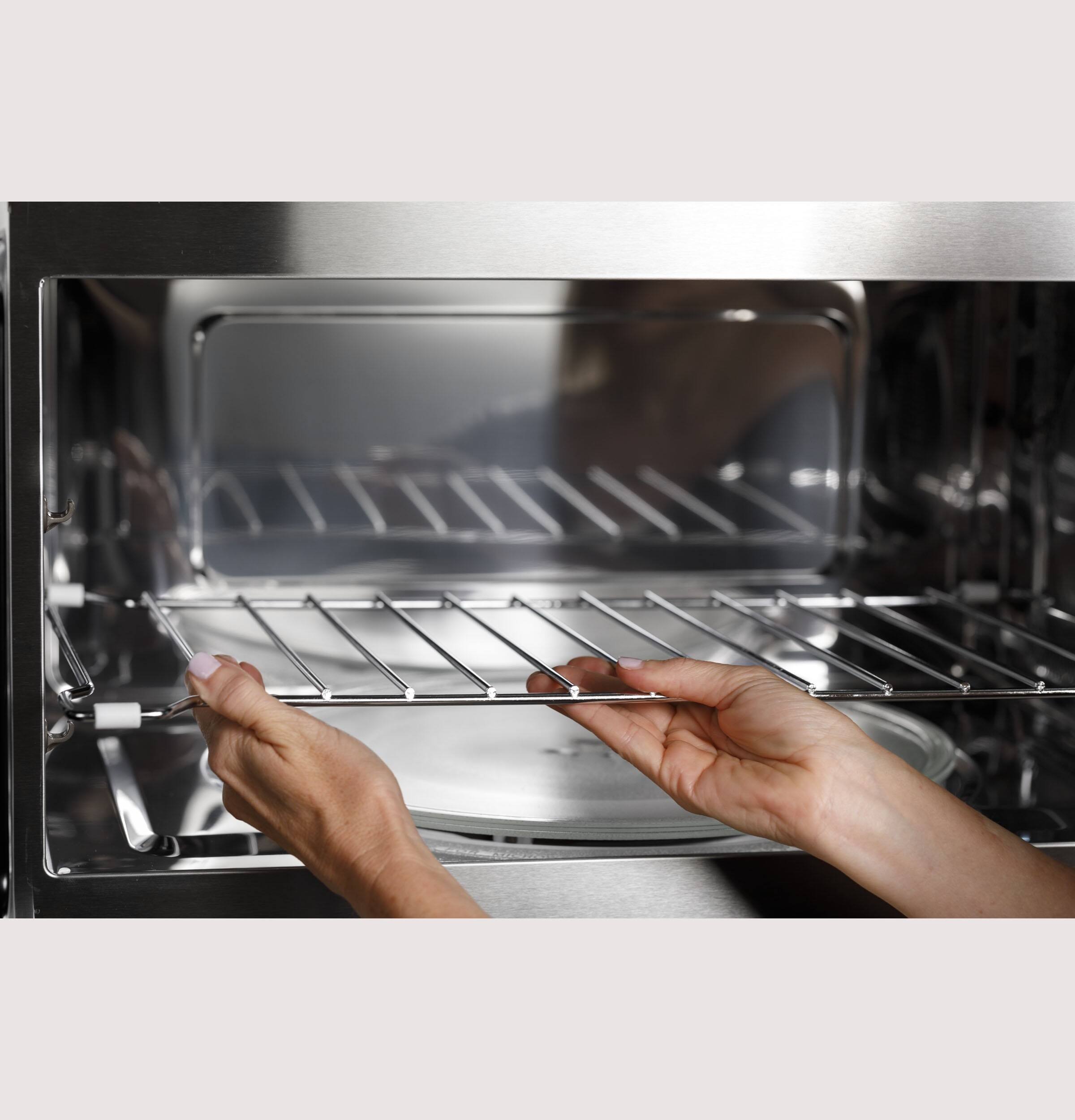 GE - 1.7 Cu. Ft. Convection Over-the-Range Microwave with Sensor Cooking - Slate - Alt_View_Standard_13