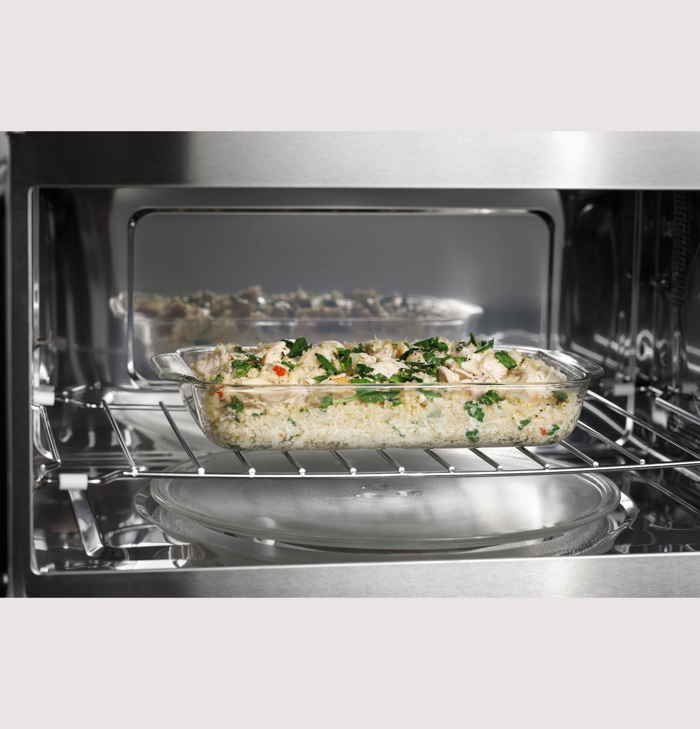 GE - 1.7 Cu. Ft. Convection Over-the-Range Microwave with Sensor Cooking - Slate - Alt_View_Standard_14