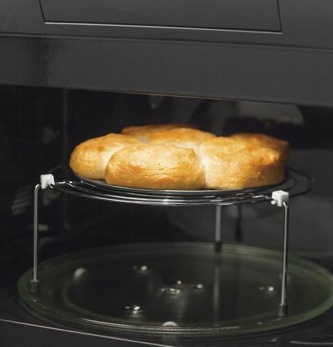 GE - 1.7 Cu. Ft. Convection Over-the-Range Microwave with Sensor Cooking - Slate - Alt_View_Standard_17
