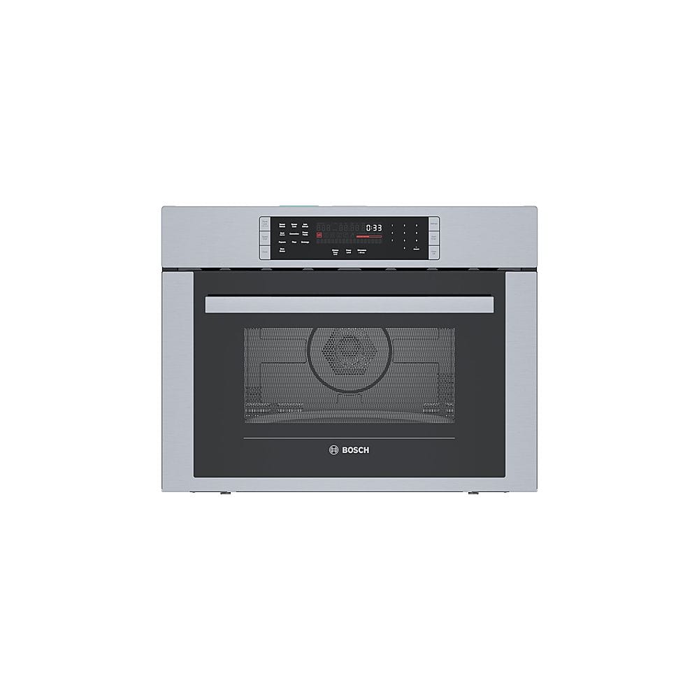 Bosch - 500 Series 1.6 Cu. Ft. Built-In Microwave - Stainless steel - Front_Zoom