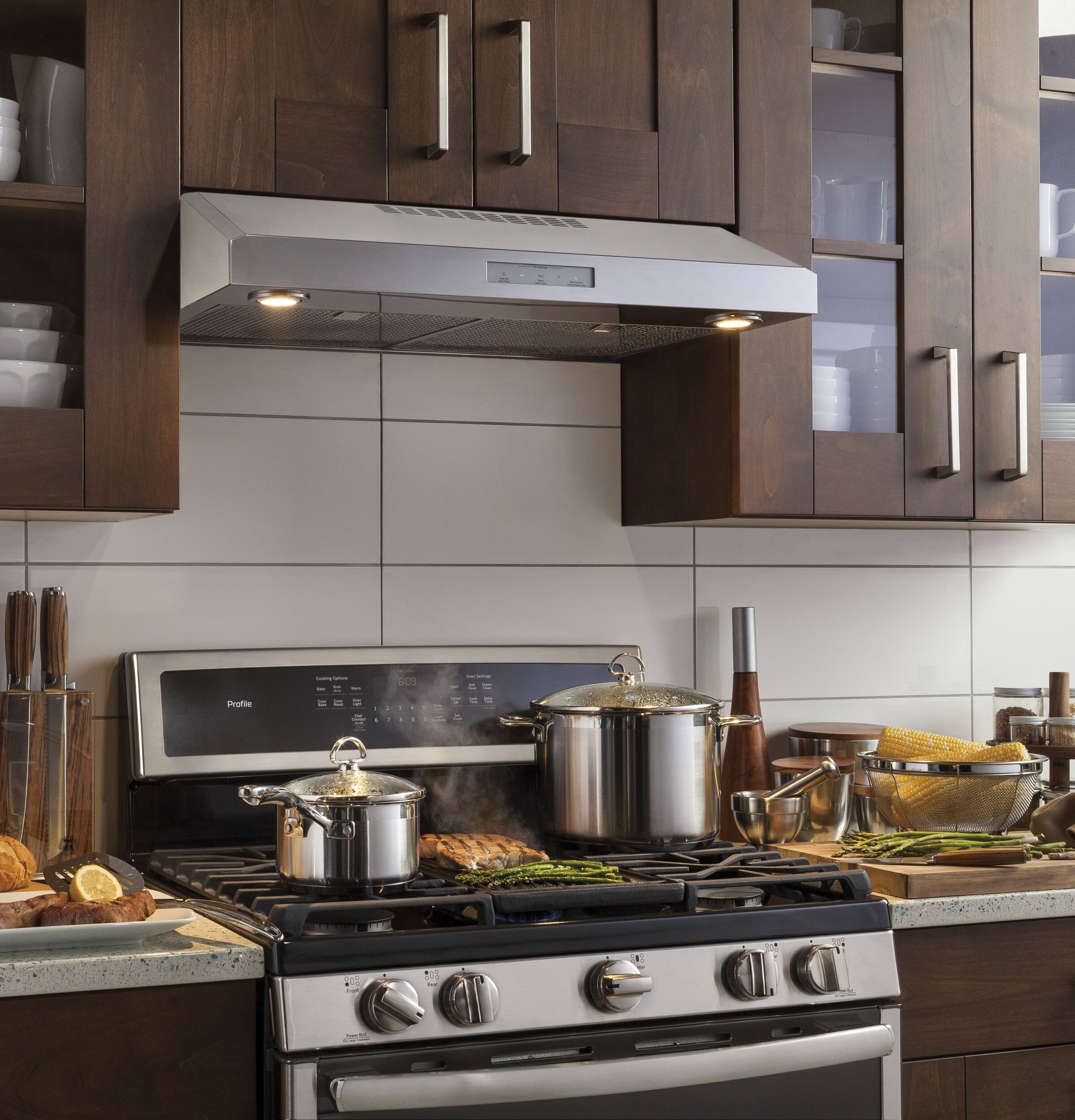 GE - Profile 30" Convertible Range Hood - Stainless steel - Alt_View_Standard_17