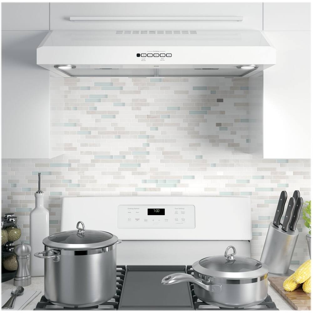 GE - 30" Convertible Range Hood - White on white - Alt_View_Standard_12