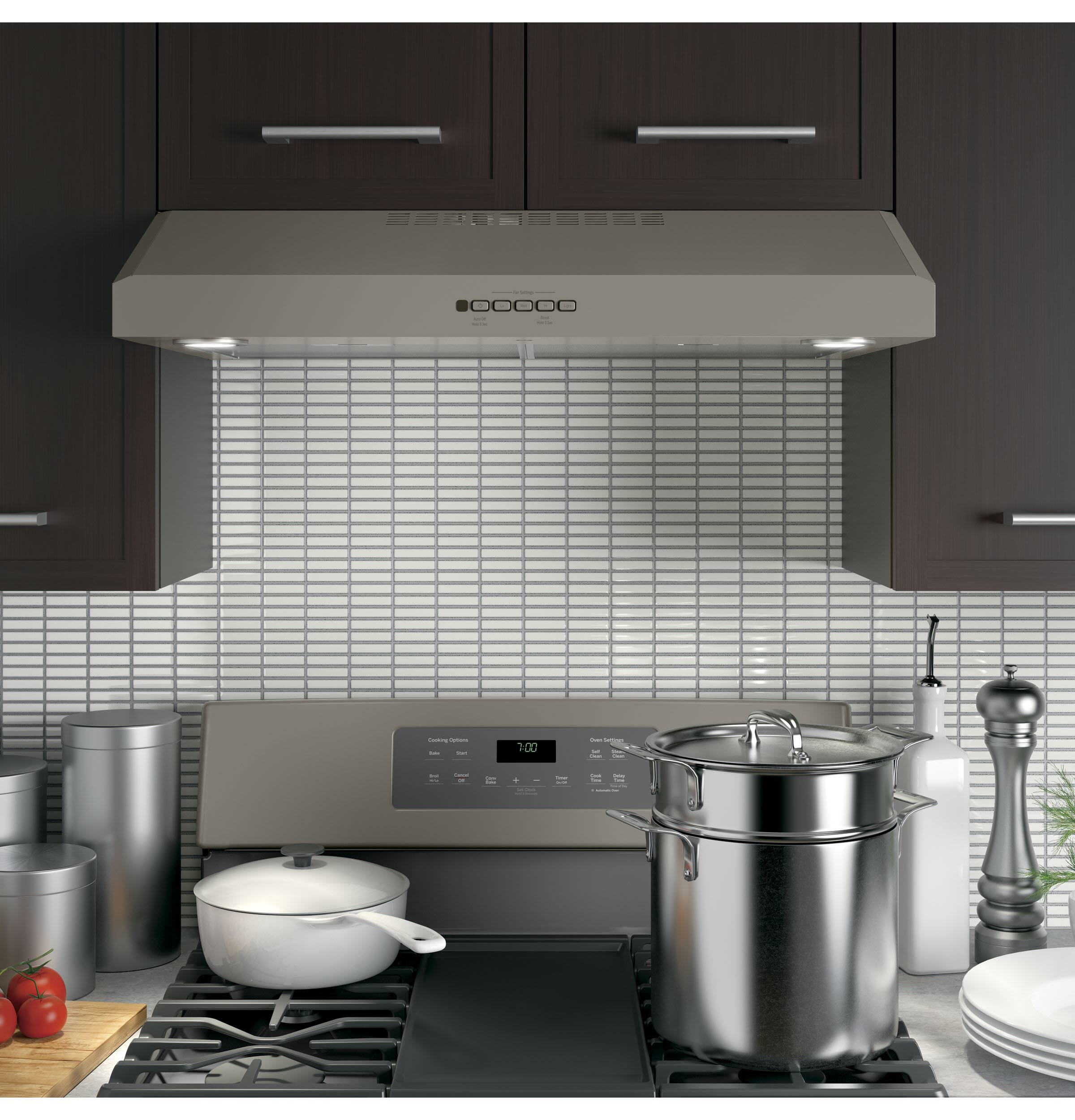 GE 30" Convertible Range Hood Slate at Pacific Sales