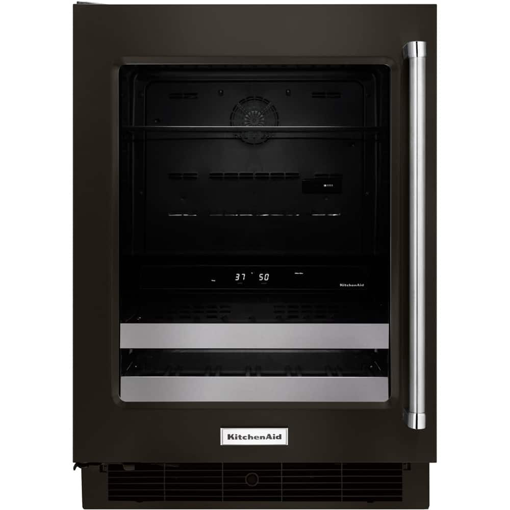 KitchenAid 14 Bottle Wine Cooler Black Stainless Steel At Pacific Sales   5579054 Sd 