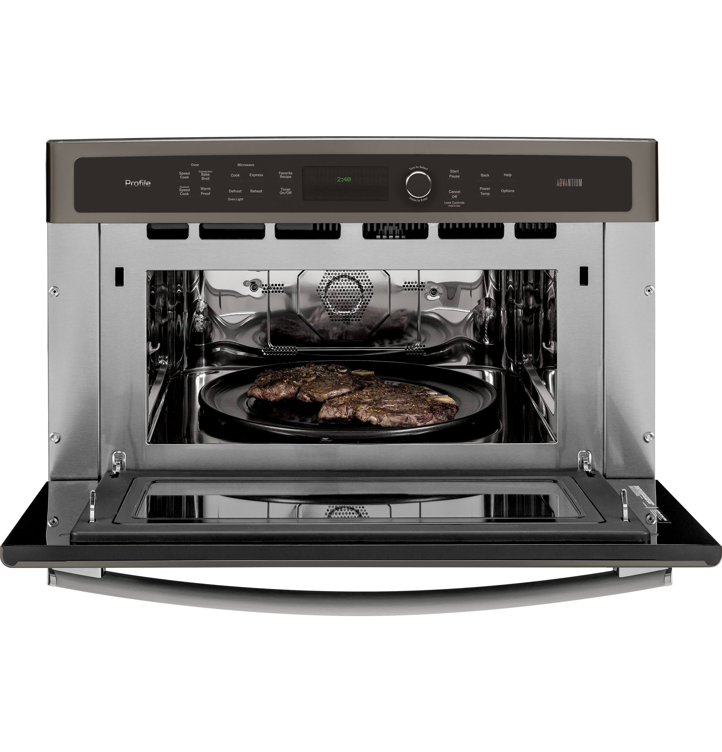 GE - Profile 30" Built-In Single Electric Convection Wall Oven - Slate - Alt_View_Standard_12
