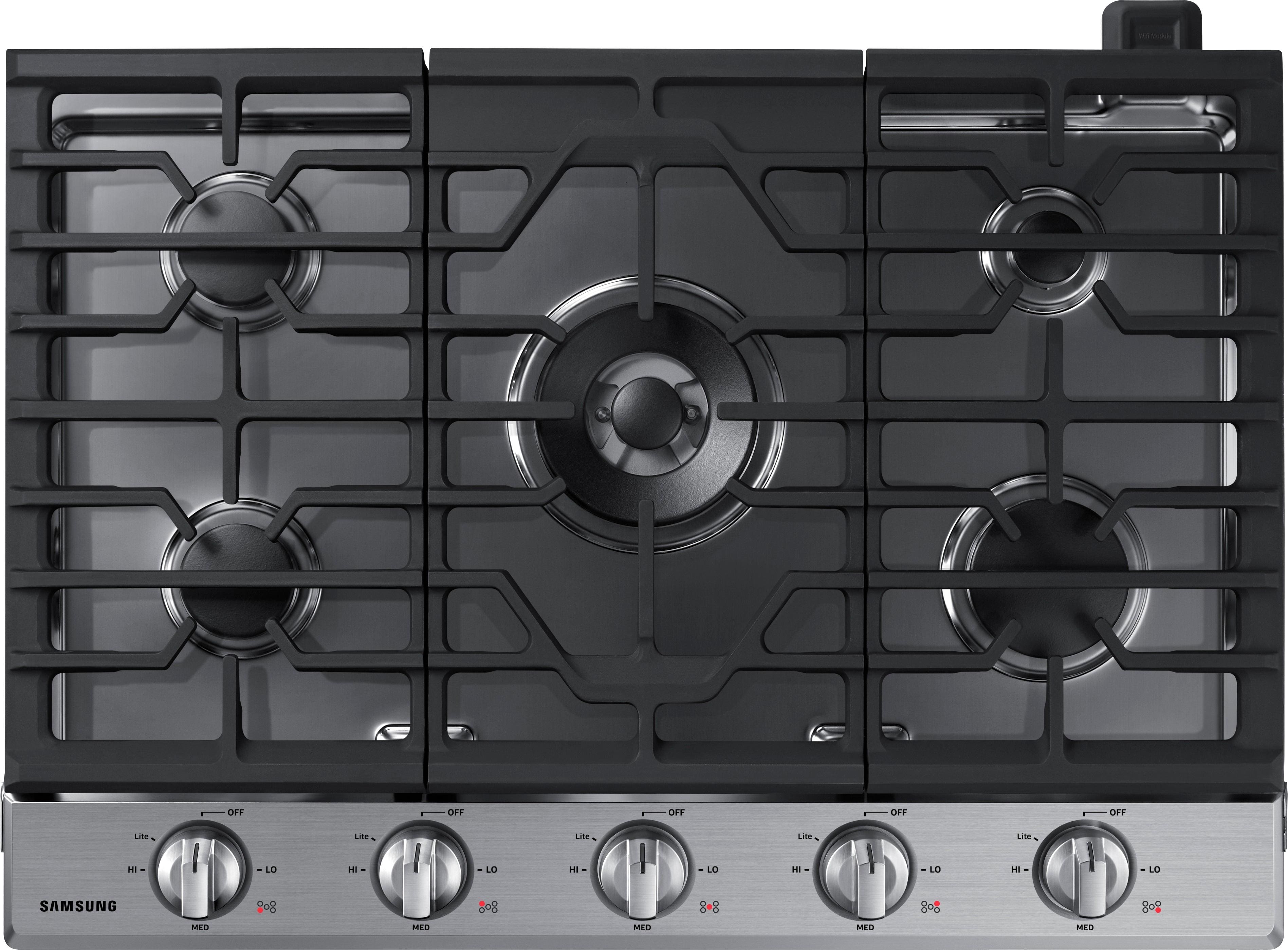 Samsung - 30" Gas Cooktop - Stainless steel - Front_Zoom