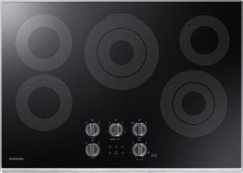 Samsung - 30" Electric Cooktop - Stainless steel - Front_Standard