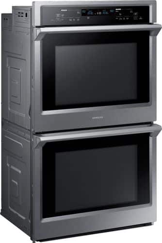 Samsung - 30" Double Wall Oven - Stainless steel - Angle_Standard